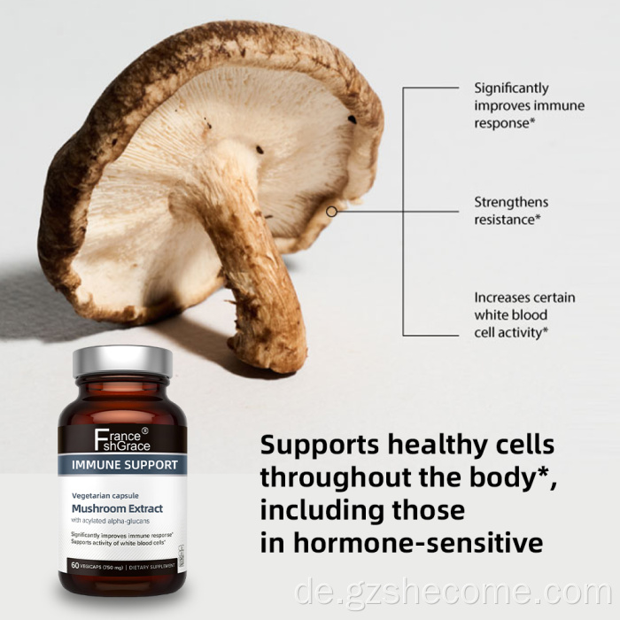 Pilzpflanzenextrakt Supplement unterstützen Immungesundheit